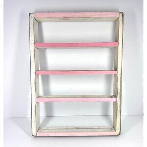 VTG Solid Wood Shadow Box Trinket Shelf Mini Display Rustic Primitive Handmade